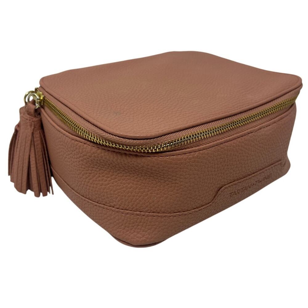 Tartan & Twine Faux Leather Tassel Makeup Travel Bag